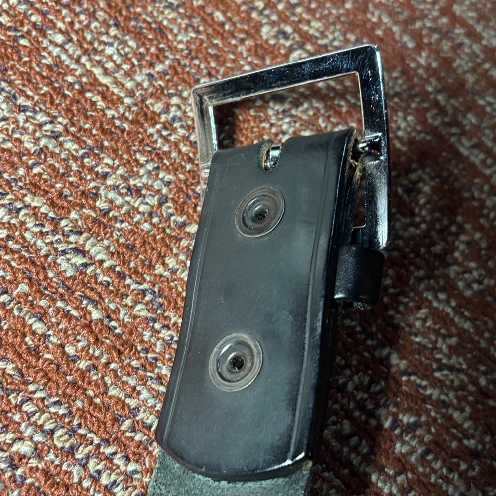 Boston leather thick leather belt black wide width heavy duty leather belt 40 - Picture 10 of 10